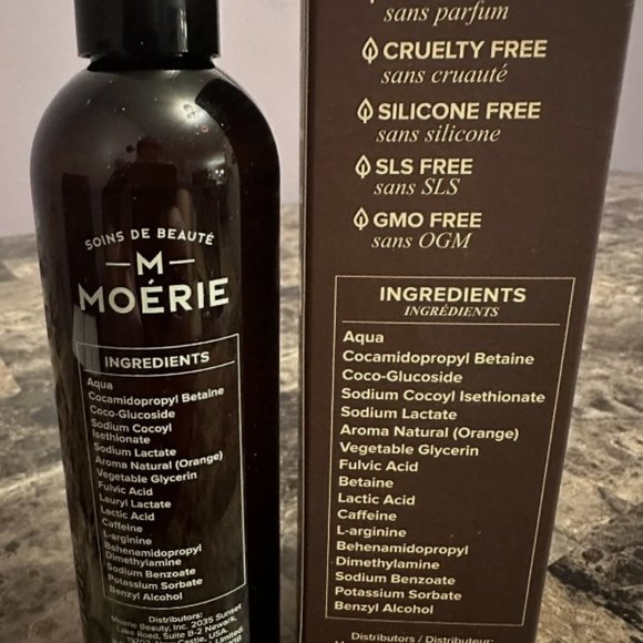 Moerie Mineral Shampoo - Hair Growth - Reverse Hair Loss - Vegan - New Box (1pc) - Picture 4 of 9
